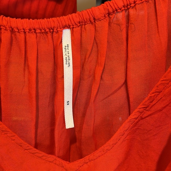 Unbranded red adjustable strap v neck midi dress size XS - Picture 2 of 3